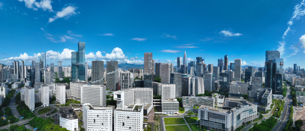 广东省深圳软件产业基地深圳大学航拍