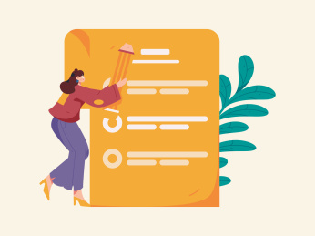 邀请好友进行问卷调查扁平矢量概念运营手绘