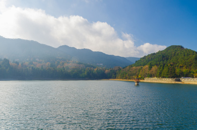 江西九江庐山地质公园深秋风光