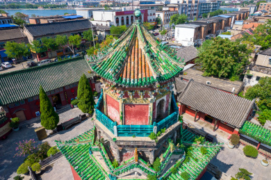 中国河南省开封市延庆观航拍