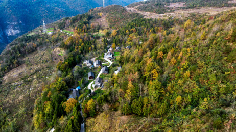 重庆酉阳：乡村初冬清晨风光祥和