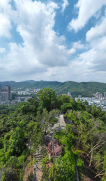 广东省深圳市福田区笔架山公园航拍