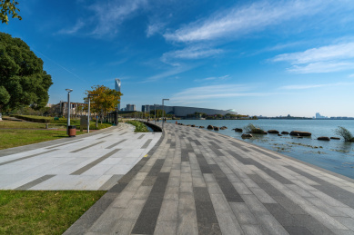 苏州金鸡湖畔CBD街景