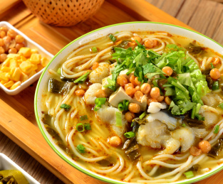 酸辣金汤五谷渔粉