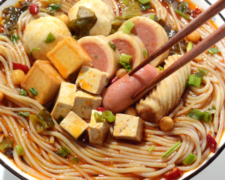 麻辣火锅丸子五谷米粉