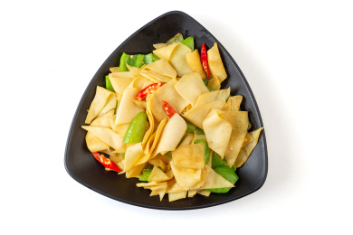 豆皮炒青椒