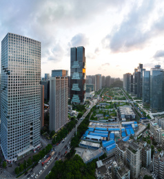 广东省深圳市南山大疆天空之城万科云城航拍