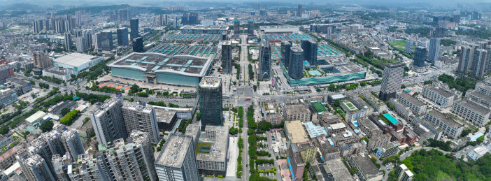 广东省深圳市龙岗区华南城航拍