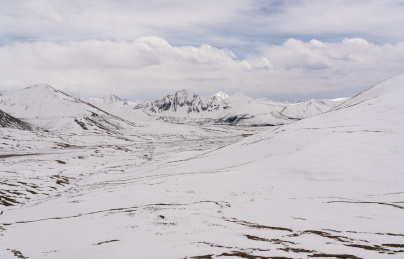中国西藏林芝米拉山垭口雪山