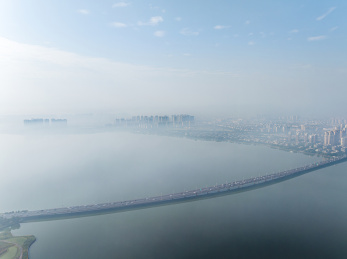 中国江苏苏州工业园区航拍