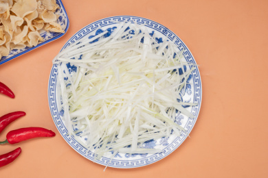  大葱丝食材