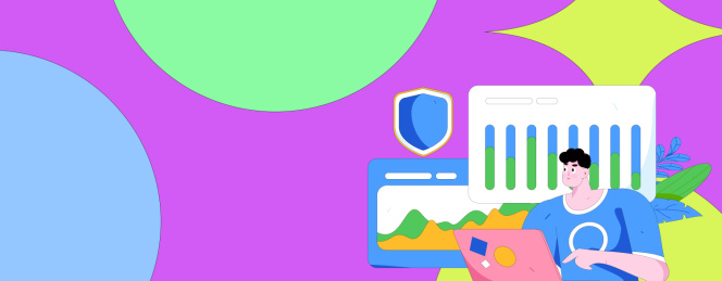 商务网络安全人物扁平矢量概念运营手绘插画