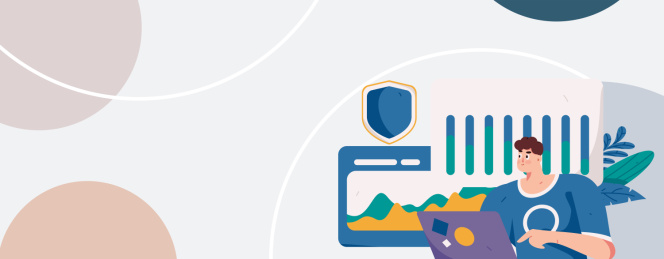 商务网络安全人物扁平矢量概念运营手绘插画