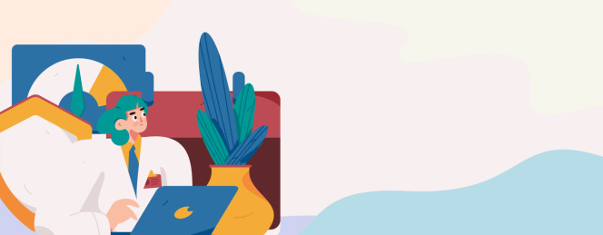 商务网络安全人物扁平矢量概念运营手绘插画