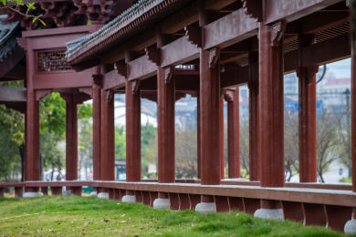 梅州市剑英公园廊亭