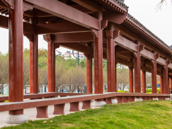 梅州市剑英公园廊亭