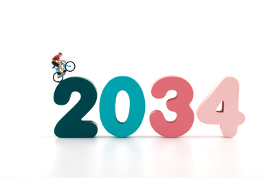 微缩摄影骑车跨年2034元旦