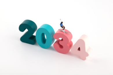 微缩创意滑雪跨年2034新年