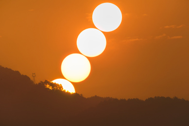 美丽壮观的日出