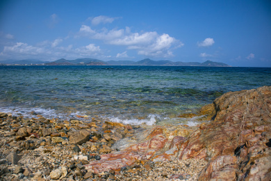 海南三亚海岛南海角海面风景著名景点