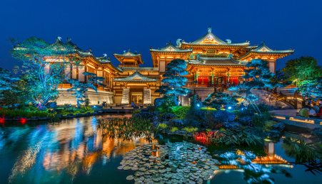 南京金陵小镇夜景