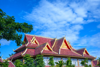 云南西双版纳橄榄坝傣族园特色建筑