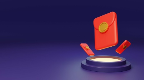 红包喜庆电商新年活动奖励3D