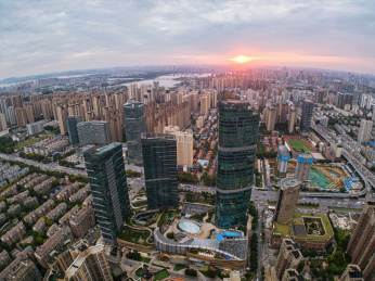 武汉K11商场日落