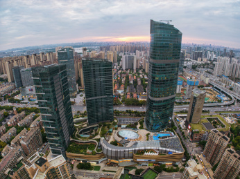 武汉K11商场日落