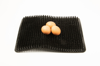 白底上的鸡巢垫