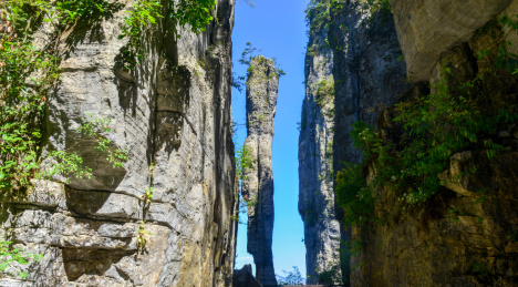 湖北恩施5A景区大峡谷一炷香