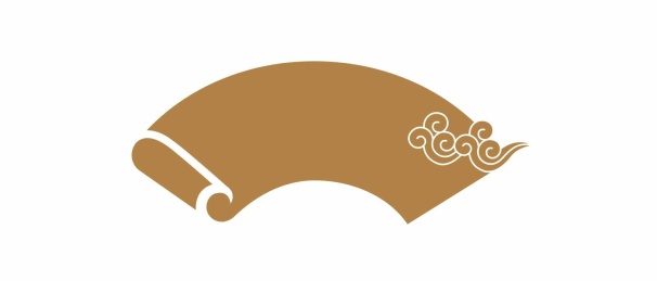 中式传统国潮画轴祥云封面背景