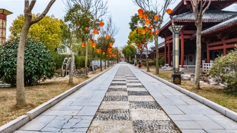 中国河南省商丘市火神台商祖祠园林建筑景观