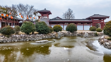 中国河南省商丘市火神台商祖祠园林建筑景观