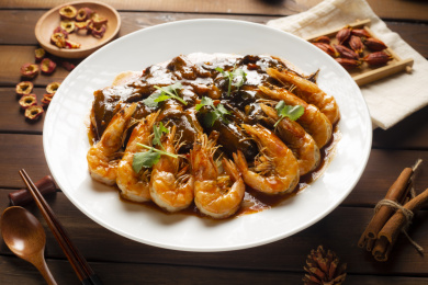 油闷大虾 辣子鸡丁