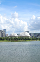广西南宁大桥城市风光建筑
