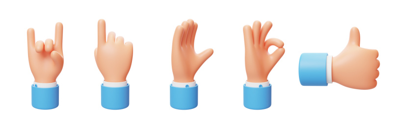 3D手势动作互动比划