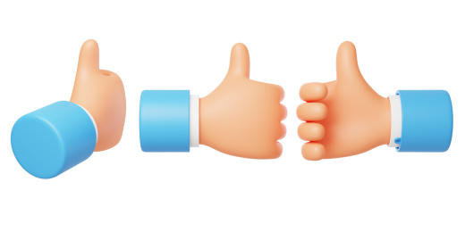 3D手势动作互动赞同点赞