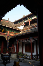 武汉楚天第一名楼晴川阁冬季风景