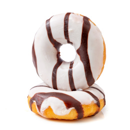 巧克力涂层甜甜圈