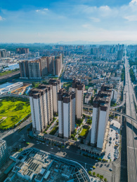 广西贵港的港北区城市建筑