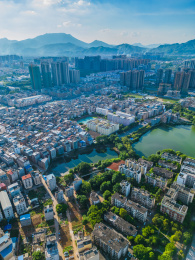 广西贵港的港北区城市建筑