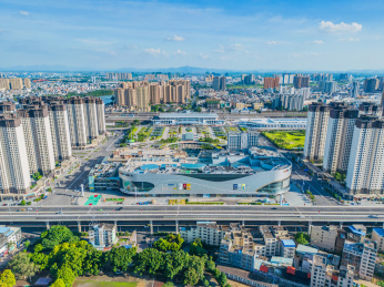 贵港动车站航拍