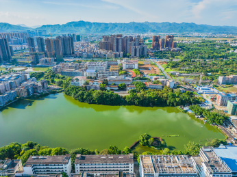 广西贵港的港北区城市建筑