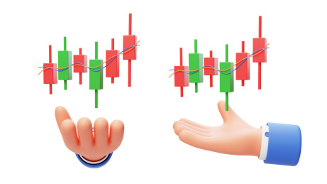 金融证券交易股票走势统计3D
