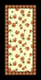 数码丝网印刷-围巾中东风格丝巾边框