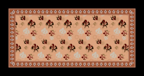 数码丝网印刷-围巾中东风格丝巾