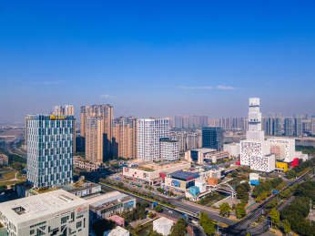 中国佛山坊塔建筑群航拍