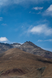 中国冈底斯山脉山峰尖尖的山逢