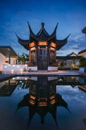 常州青果巷中的八角亭